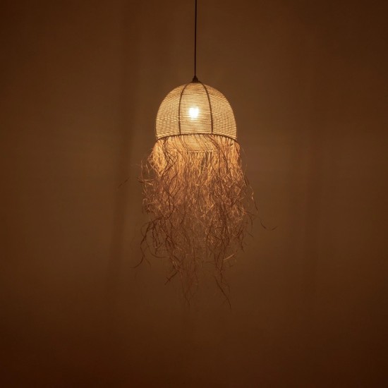 GLOBOSTAR® PLUVIA 205-0082 Boho Κρεμαστό Φωτιστικό Οροφής με Ντουί 1 x E27 AC 220-240V IP20 - Μπεζ - M30 x Π30 x Υ70cm GLOBOSTAR® PLUVIA 205-0082 Boho Κρεμαστό Φωτιστικό Οροφής με Ντουί 1 x E27 AC 220-240V IP20 - Μπεζ - M30 x Π30 x Υ70cm