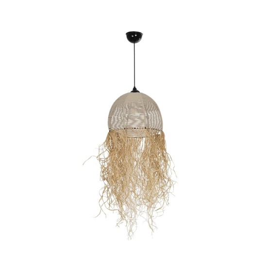 GLOBOSTAR® PLUVIA 205-0082 Boho Κρεμαστό Φωτιστικό Οροφής με Ντουί 1 x E27 AC 220-240V IP20 - Μπεζ - M30 x Π30 x Υ70cm GLOBOSTAR® PLUVIA 205-0082 Boho Κρεμαστό Φωτιστικό Οροφής με Ντουί 1 x E27 AC 220-240V IP20 - Μπεζ - M30 x Π30 x Υ70cm