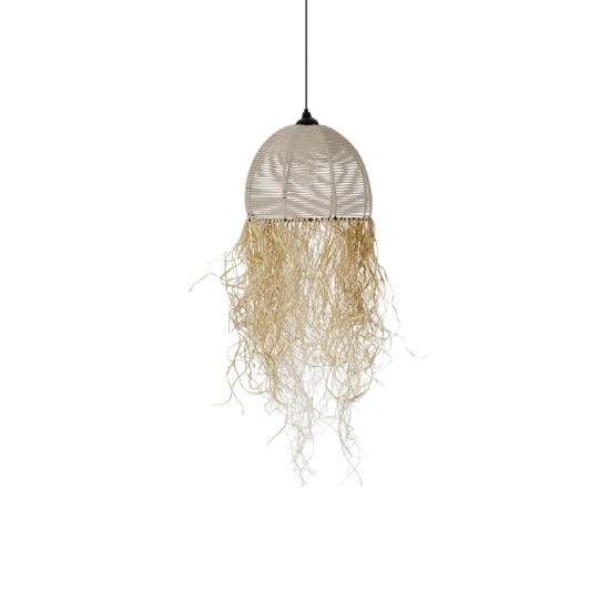 GLOBOSTAR® PLUVIA 205-0082 Boho Κρεμαστό Φωτιστικό Οροφής με Ντουί 1 x E27 AC 220-240V IP20 - Μπεζ - M30 x Π30 x Υ70cm GLOBOSTAR® PLUVIA 205-0082 Boho Κρεμαστό Φωτιστικό Οροφής με Ντουί 1 x E27 AC 220-240V IP20 - Μπεζ - M30 x Π30 x Υ70cm