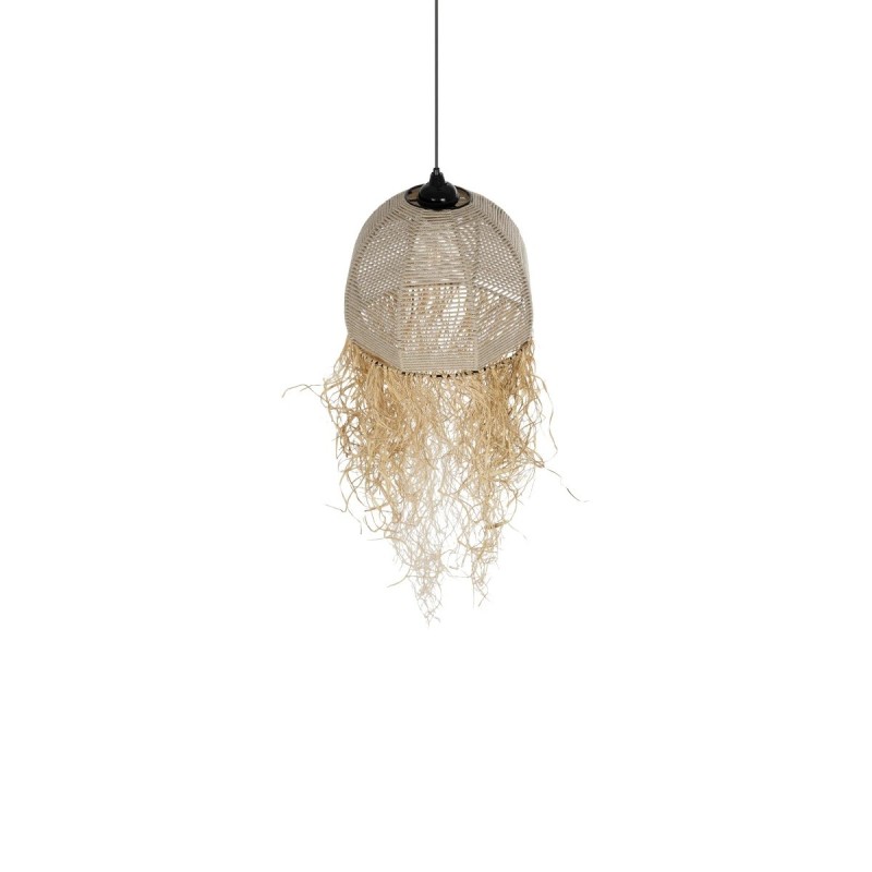GLOBOSTAR® PLUVIA 205-0082 Boho Κρεμαστό Φωτιστικό Οροφής με Ντουί 1 x E27 AC 220-240V IP20 - Μπεζ - M30 x Π30 x Υ70cm