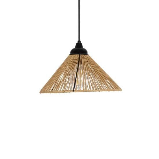 GLOBOSTAR® FUNIS 205-0084 Boho Κρεμαστό Φωτιστικό Οροφής με Ντουί 1 x E27 AC 220-240V IP20 - Μπεζ - M25 x Π25 x Υ16cm GLOBOSTAR® FUNIS 205-0084 Boho Κρεμαστό Φωτιστικό Οροφής με Ντουί 1 x E27 AC 220-240V IP20 - Μπεζ - M25 x Π25 x Υ16cm