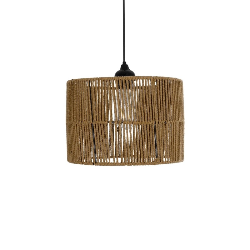 GLOBOSTAR® SAFA 205-0085 Boho Κρεμαστό Φωτιστικό Οροφής με Ντουί 1 x E27 AC 220-240V IP20 - Μπεζ - M30 x Π30 x Υ26cm