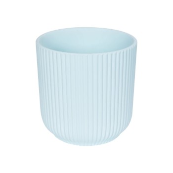 GloboStar® Artificial Garden SEMINYAK 20519 Διακοσμητική Κεραμική Γλάστρα Λευκή Π17 x M17 x Υ17