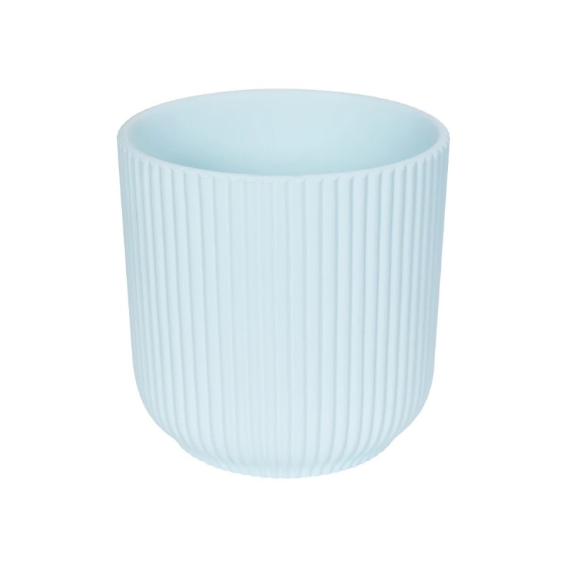 GloboStar® Artificial Garden SEMINYAK 20519 Διακοσμητική Κεραμική Γλάστρα Λευκή Π17 x M17 x Υ17