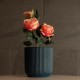 GloboStar® Artificial Garden ULUWATU 20520 Διακοσμητική Κεραμική Γλάστρα Μπλέ Π17 x M17 x Υ17