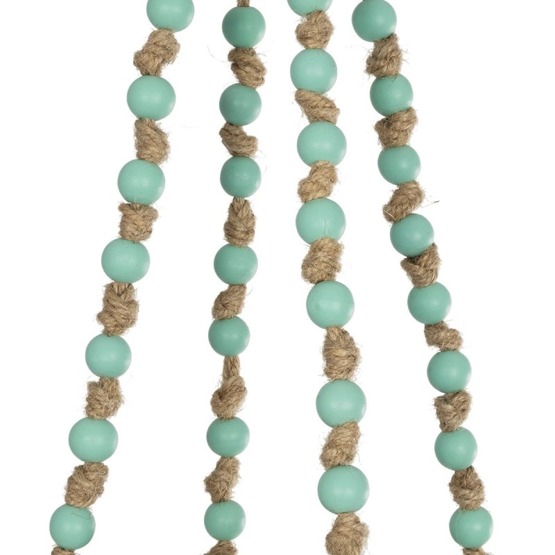 GloboStar® Artificial Garden PUEBLO 20532 Διακοσμητική Κεραμική Γλάστρα Λευκή με Μακραμέ Μ13 x Π13 x Υ12 cm