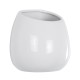 GloboStar® Artificial Garden GRENADA 20537 Διακοσμητική Κεραμική Γλάστρα Λευκή Φ12 x Υ13 GloboStar® Artificial Garden GRENADA 20537 Διακοσμητικό Κεραμική Γλάστρα Λευκή Φ12 x Υ13