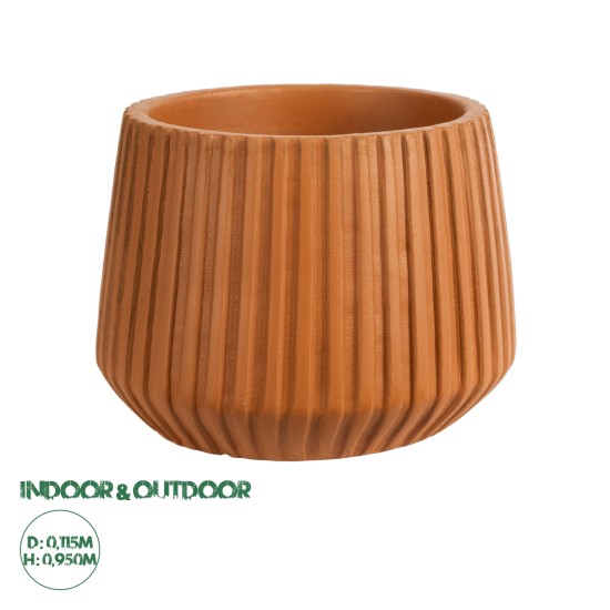 GloboStar® Artificial Garden ZANZIBAR 20539 Διακοσμητικό Κεραμικό Κασπώ Γλάστρα - Flower Pot Πορτοκαλί Φ11.5 x Υ9.5cm GloboStar® Artificial Garden ZANZIBAR 20539 Διακοσμητικό Κεραμικό Κασπώ Γλάστρα - Flower Pot Κεραμιδί Φ11.5 x Υ9.5cm