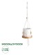 GloboStar® Artificial Garden USBOA 20545 Κρεμαστό Διακοσμητικό Κεραμικό Κασπώ Γλάστρα - Flower Pot Λευκό με Χρυσές Λεπτομέρειες και Μπεζ Ξύλινη Βάση Φ10 x Υ40cm GloboStar® Artificial Garden USBOA 20545 Κρεμαστό Διακοσμητικό Κεραμικό Κασπώ Γλάστρα - Flower Pot Λευκό με Χρυσές Λεπτομέρειες και Μπεζ Ξύλινη Βάση Φ10 x Υ40cm