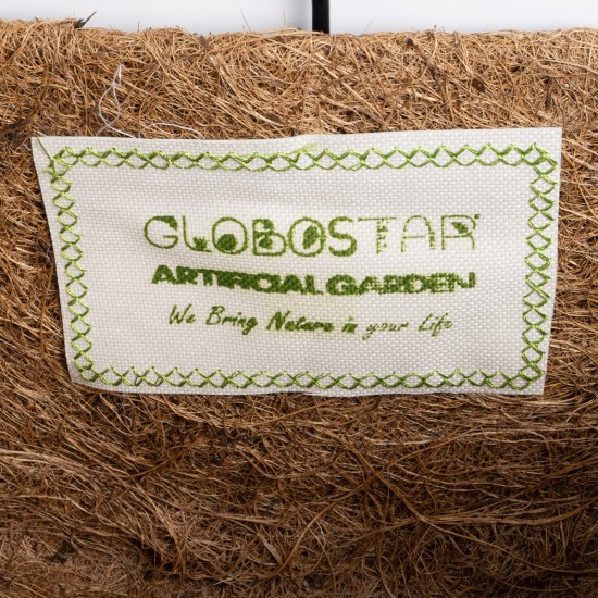 GloboStar® Artificial Garden KOUFONISIA 20562 Κρεμαστό Διακοσμητικό Κασπώ Γλάστρα - Flower Pot από Φλοιό Καρύδας Καφέ με Μαύρη Μεταλλική Βάση Φ30 x Υ33cm GloboStar® Artificial Garden KOUFONISIA 20562 Κρεμαστό Διακοσμητικό Κασπώ Γλάστρα - Flower Pot από Φλοιό Καρύδας Καφέ με Μαύρη Μεταλλική Βάση Φ30 x Υ33cm