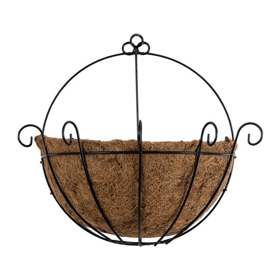 GloboStar® Artificial Garden KOUFONISIA 20562 Κρεμαστό Διακοσμητικό Κασπώ Γλάστρα - Flower Pot από Φλοιό Καρύδας Καφέ με Μαύρη Μεταλλική Βάση Φ30 x Υ33cm GloboStar® Artificial Garden KOUFONISIA 20562 Κρεμαστό Διακοσμητικό Κασπώ Γλάστρα - Flower Pot από Φλοιό Καρύδας Καφέ με Μαύρη Μεταλλική Βάση Φ30 x Υ33cm