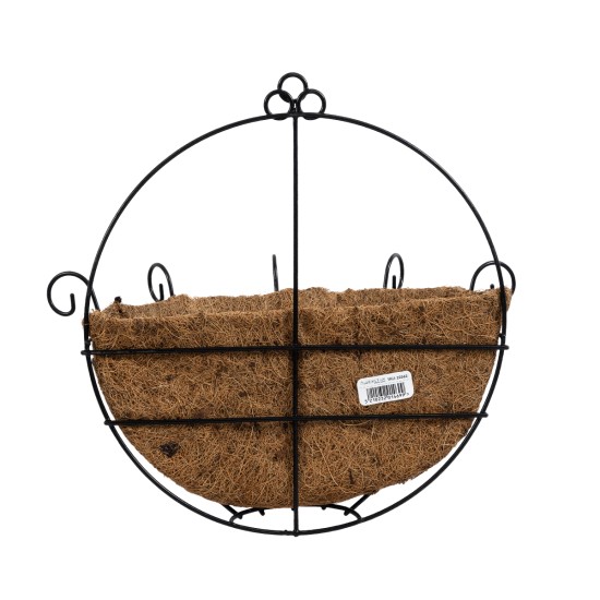 GloboStar® Artificial Garden KOUFONISIA 20562 Κρεμαστό Διακοσμητικό Κασπώ Γλάστρα - Flower Pot από Φλοιό Καρύδας Καφέ με Μαύρη Μεταλλική Βάση Φ30 x Υ33cm GloboStar® Artificial Garden KOUFONISIA 20562 Κρεμαστό Διακοσμητικό Κασπώ Γλάστρα - Flower Pot από Φλοιό Καρύδας Καφέ με Μαύρη Μεταλλική Βάση Φ30 x Υ33cm