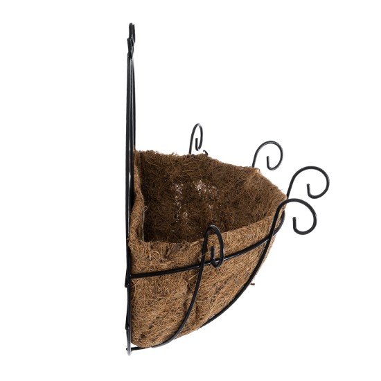 GloboStar® Artificial Garden KOUFONISIA 20562 Κρεμαστό Διακοσμητικό Κασπώ Γλάστρα - Flower Pot από Φλοιό Καρύδας Καφέ με Μαύρη Μεταλλική Βάση Φ30 x Υ33cm GloboStar® Artificial Garden KOUFONISIA 20562 Κρεμαστό Διακοσμητικό Κασπώ Γλάστρα - Flower Pot από Φλοιό Καρύδας Καφέ με Μαύρη Μεταλλική Βάση Φ30 x Υ33cm