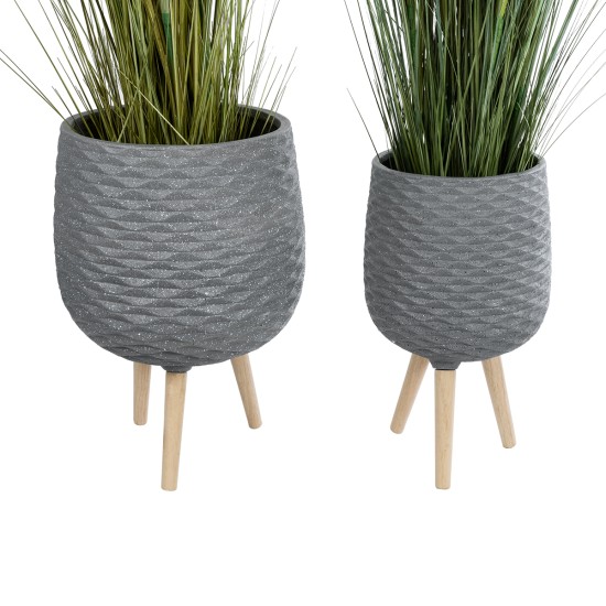 GloboStar® Artificial Garden LOUISIANA 20567 ΣΕΤ 2 Διακοσμητικά Πολυεστερικά Τσιμεντένιά Κασπώ Γλάστρες - Flower Pots Γκρι A:Φ36 x Υ54cm B:Φ32 x Υ49cm GloboStar® Artificial Garden LOUISIANA 20567 ΣΕΤ 2 Διακοσμητικά Πολυεστερικά Τσιμεντένιά Κασπώ Γλάστρες - Flower Pots Γκρι A:Φ36 x Υ54cm B:Φ32 x Υ49cm
