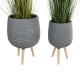 GloboStar® Artificial Garden LOUISIANA 20567 ΣΕΤ 2 Διακοσμητικά Πολυεστερικά Τσιμεντένιά Κασπώ Γλάστρες - Flower Pots Γκρι A:Φ36 x Υ54cm B:Φ32 x Υ49cm GloboStar® Artificial Garden LOUISIANA 20567 ΣΕΤ 2 Διακοσμητικά Πολυεστερικά Τσιμεντένιά Κασπώ Γλάστρες - Flower Pots Γκρι A:Φ36 x Υ54cm B:Φ32 x Υ49cm