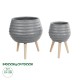 GloboStar® Artificial Garden MARYLAND 20568 ΣΕΤ 2 Διακοσμητικά Πολυεστερικά Τσιμεντένιά Κασπώ Γλάστρες - Flower Pots Γκρι A:Φ39 x Υ45cm B:Φ29 x Υ40cm GloboStar® Artificial Garden MARYLAND 20568 ΣΕΤ 2 Διακοσμητικά Πολυεστερικά Τσιμεντένιά Κασπώ Γλάστρες - Flower Pots Γκρι A:Φ39 x Υ45cm B:Φ29 x Υ40cm
