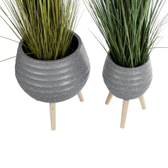 GloboStar® Artificial Garden MARYLAND 20568 ΣΕΤ 2 Διακοσμητικά Πολυεστερικά Τσιμεντένιά Κασπώ Γλάστρες - Flower Pots Γκρι A:Φ39 x Υ45cm B:Φ29 x Υ40cm GloboStar® Artificial Garden MARYLAND 20568 ΣΕΤ 2 Διακοσμητικά Πολυεστερικά Τσιμεντένιά Κασπώ Γλάστρες - Flower Pots Γκρι A:Φ39 x Υ45cm B:Φ29 x Υ40cm