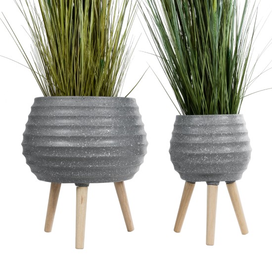 GloboStar® Artificial Garden MARYLAND 20568 ΣΕΤ 2 Διακοσμητικά Πολυεστερικά Τσιμεντένιά Κασπώ Γλάστρες - Flower Pots Γκρι A:Φ39 x Υ45cm B:Φ29 x Υ40cm GloboStar® Artificial Garden MARYLAND 20568 ΣΕΤ 2 Διακοσμητικά Πολυεστερικά Τσιμεντένιά Κασπώ Γλάστρες - Flower Pots Γκρι A:Φ39 x Υ45cm B:Φ29 x Υ40cm