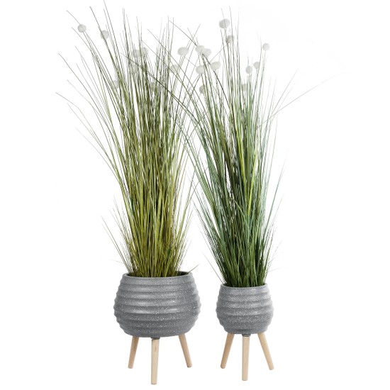 GloboStar® Artificial Garden MARYLAND 20568 ΣΕΤ 2 Διακοσμητικά Πολυεστερικά Τσιμεντένιά Κασπώ Γλάστρες - Flower Pots Γκρι A:Φ39 x Υ45cm B:Φ29 x Υ40cm GloboStar® Artificial Garden MARYLAND 20568 ΣΕΤ 2 Διακοσμητικά Πολυεστερικά Τσιμεντένιά Κασπώ Γλάστρες - Flower Pots Γκρι A:Φ39 x Υ45cm B:Φ29 x Υ40cm