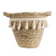 GloboStar® Artificial Garden SANTORINI 20572 Διακοσμητικό Πλεκτό Κασπώ Γλάστρα - Flower Pot Μπεζ με Λευκό Φ17 x Υ16cm GloboStar® Artificial Garden SANTORINI 20572 Διακοσμητικό Πλεκτό Κασπώ Γλάστρα - Flower Pot Μπεζ με Λευκό Φ17 x Υ16cm
