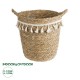 GloboStar® Artificial Garden SANTORINI 20573 Διακοσμητικό Πλεκτό Κασπώ Γλάστρα - Flower Pot Μπεζ με Λευκό Φ26 x Υ28cm GloboStar® Artificial Garden SANTORINI 20573 Διακοσμητικό Πλεκτό Κασπώ Γλάστρα - Flower Pot Μπεζ με Λευκό Φ26 x Υ28cm