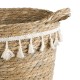 GloboStar® Artificial Garden SANTORINI 20573 Διακοσμητικό Πλεκτό Κασπώ Γλάστρα - Flower Pot Μπεζ με Λευκό Φ26 x Υ28cm GloboStar® Artificial Garden SANTORINI 20573 Διακοσμητικό Πλεκτό Κασπώ Γλάστρα - Flower Pot Μπεζ με Λευκό Φ26 x Υ28cm