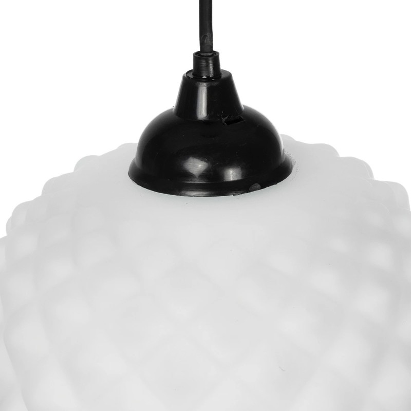 GLOBOSTAR® KEGEL 206-0005 Μοντέρνο Κρεμαστό Φωτιστικό Οροφής με Ντουί 1 x E27 AC 220-240V IP20 - Λευκό - Μ19 x Π19 x Υ19cm