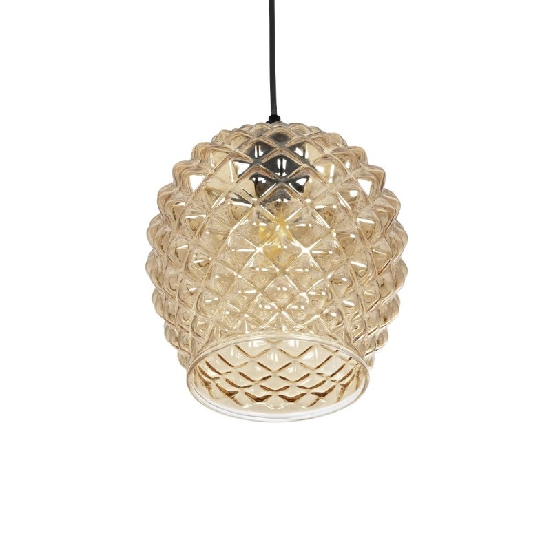 GLOBOSTAR® KEGEL 206-0007 Μοντέρνο Κρεμαστό Φωτιστικό Οροφής με Ντουί 1 x E27 AC 220-240V IP20 - Μελί - Μ19 x Π19 x Υ19cm