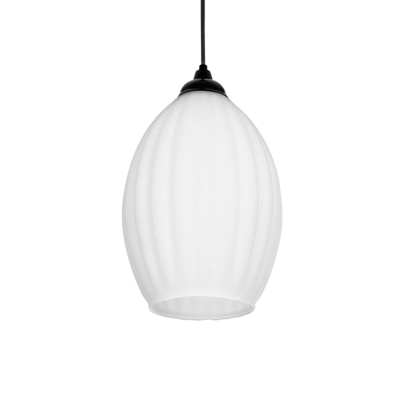 GLOBOSTAR® GURIA 206-0008 Μοντέρνο Κρεμαστό Φωτιστικό Οροφής με Ντουί 1 x E27 AC 220-240V IP20 - Λευκό - Μ19 x Π19 x Υ26cm