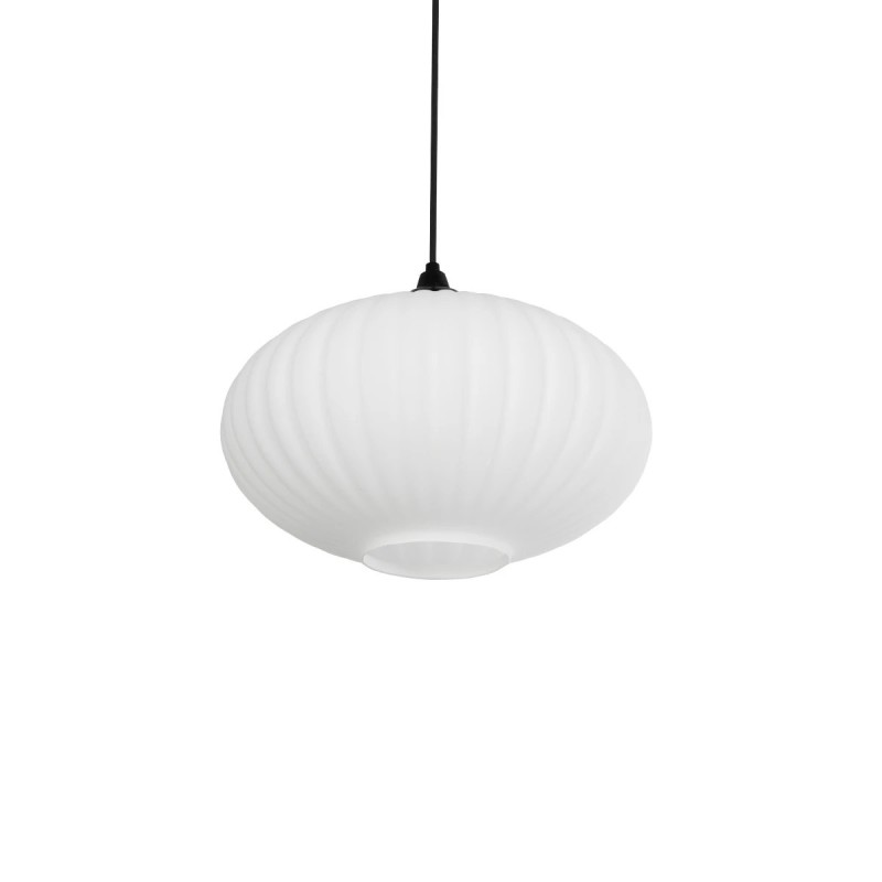 GLOBOSTAR® PERA 206-0011 Μοντέρνο Κρεμαστό Φωτιστικό Οροφής με Ντουί 1 x E27 AC 220-240V IP20 - Λευκό - Μ30 x Π30 x Υ22cm