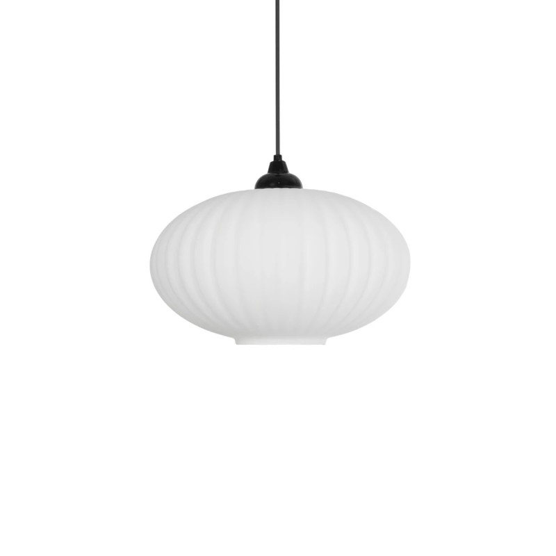 GLOBOSTAR® PERA 206-0011 Μοντέρνο Κρεμαστό Φωτιστικό Οροφής με Ντουί 1 x E27 AC 220-240V IP20 - Λευκό - Μ30 x Π30 x Υ22cm