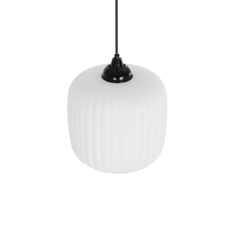 GLOBOSTAR® MELONI 206-0015 Μοντέρνο Κρεμαστό Φωτιστικό Οροφής με Ντουί 1 x E27 AC 220-240V IP20 - Λευκό - Μ20 x Π20 x Υ20cm