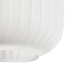 GLOBOSTAR® MELONI 206-0015 Μοντέρνο Κρεμαστό Φωτιστικό Οροφής με Ντουί 1 x E27 AC 220-240V IP20 - Λευκό - Μ20 x Π20 x Υ20cm