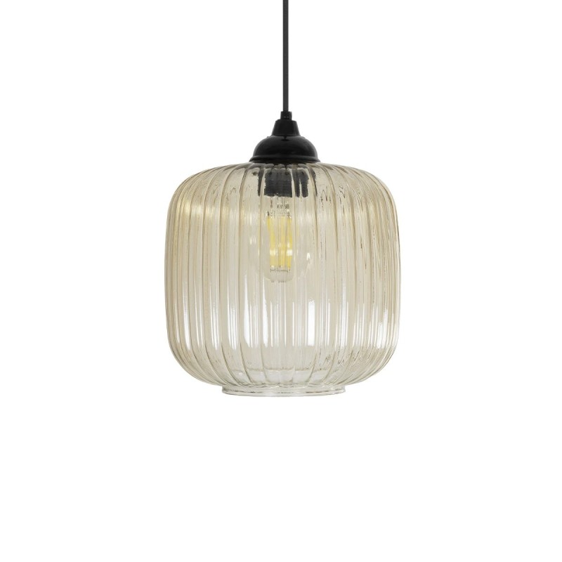 GLOBOSTAR® MELONI 206-0016 Μοντέρνο Κρεμαστό Φωτιστικό Οροφής με Ντουί 1 x E27 AC 220-240V IP20 - Mελί - Μ20 x Π20 x Υ24cm