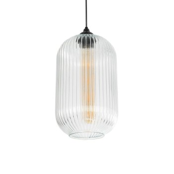 GLOBOSTAR® MELONI 206-0017 Μοντέρνο Κρεμαστό Φωτιστικό Οροφής με Ντουί 1 x E27 AC 220-240V IP20 - Διάφανο - Μ20 x Π20 x Υ38cm