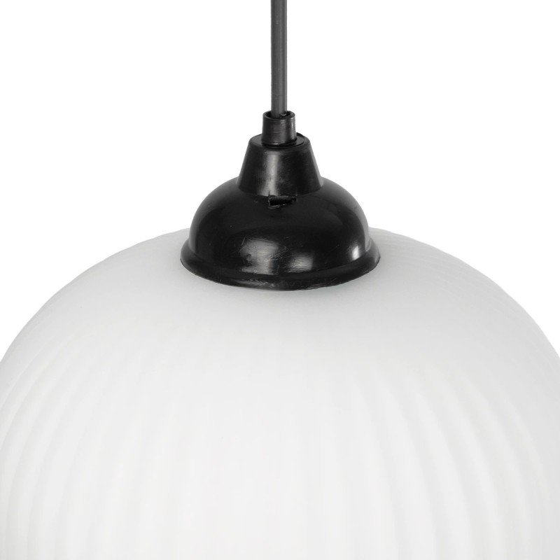 GLOBOSTAR® MELONI 206-0019 Μοντέρνο Κρεμαστό Φωτιστικό Οροφής με Ντουί 1 x E27 AC 220-240V IP20 - Λευκό - Μ20 x Π20 x Υ38cm