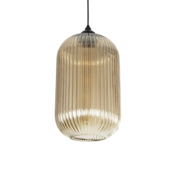 GLOBOSTAR® MELONI 206-0020 Μοντέρνο Κρεμαστό Φωτιστικό Οροφής με Ντουί 1 x E27 AC 220-240V IP20 - Mελί - Μ20 x Π20 x Υ38cm