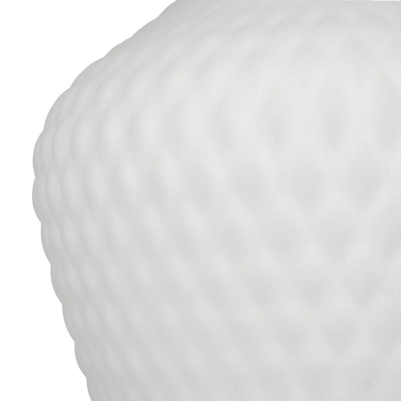 GLOBOSTAR® SKLO 206-0023 Μοντέρνο Κρεμαστό Φωτιστικό Οροφής με Ντουί 1 x E27 AC 220-240V IP20 - Λευκό - Μ22 x Π22 x Υ31cm