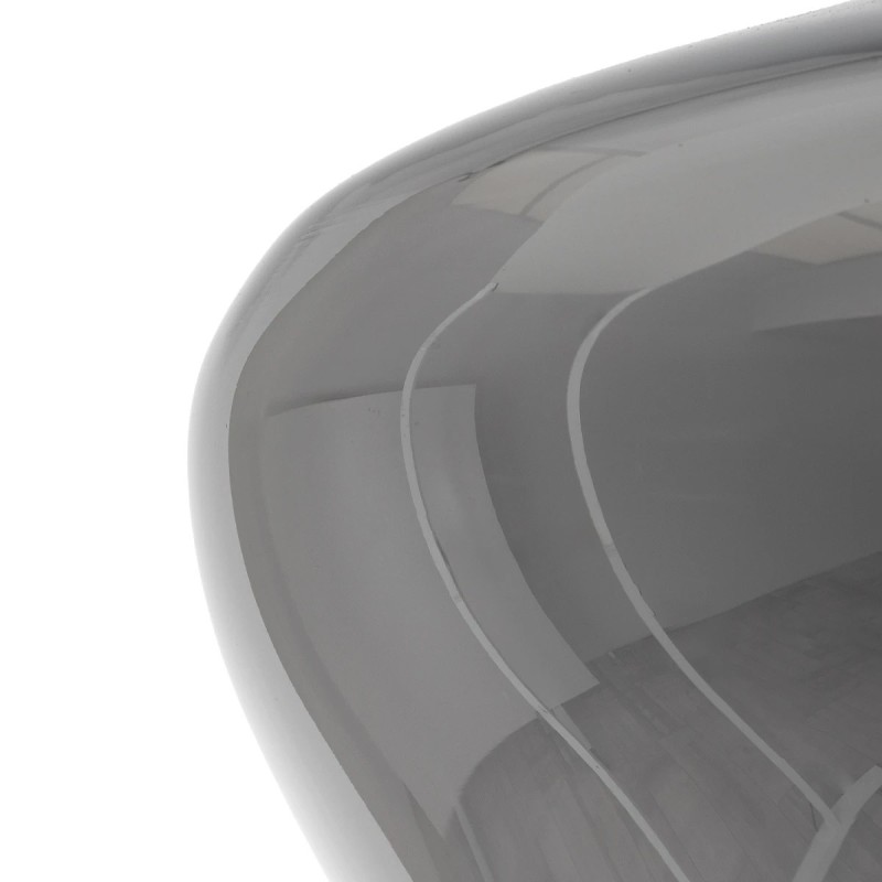 GLOBOSTAR® OVOCE 206-0032 Μοντέρνο Κρεμαστό Φωτιστικό Οροφής με Ντουί 1 x E27 AC 220-240V IP20 - Μαύρο Φιμέ - Μ20 x Π20 x Υ22cm