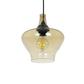 GLOBOSTAR® OVOCE 206-0033 Μοντέρνο Κρεμαστό Φωτιστικό Οροφής με Ντουί 1 x E27 AC 220-240V IP20 - Mελί - Μ20 x Π20 x Υ22cm