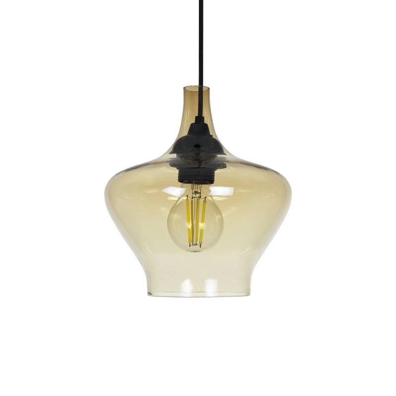 GLOBOSTAR® OVOCE 206-0033 Μοντέρνο Κρεμαστό Φωτιστικό Οροφής με Ντουί 1 x E27 AC 220-240V IP20 - Mελί - Μ20 x Π20 x Υ22cm