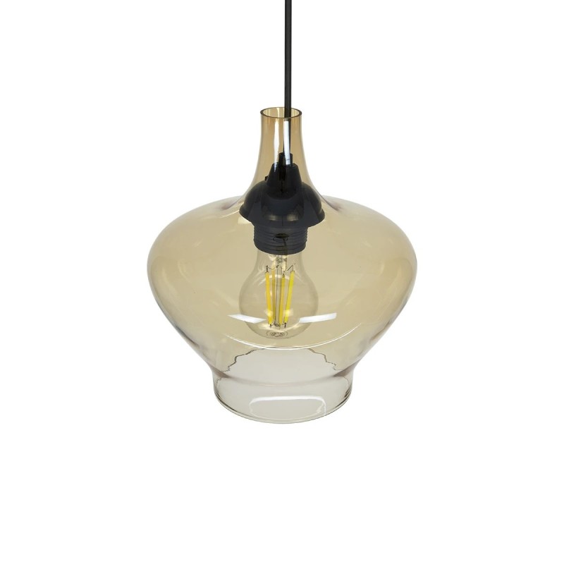 GLOBOSTAR® OVOCE 206-0033 Μοντέρνο Κρεμαστό Φωτιστικό Οροφής με Ντουί 1 x E27 AC 220-240V IP20 - Mελί - Μ20 x Π20 x Υ22cm