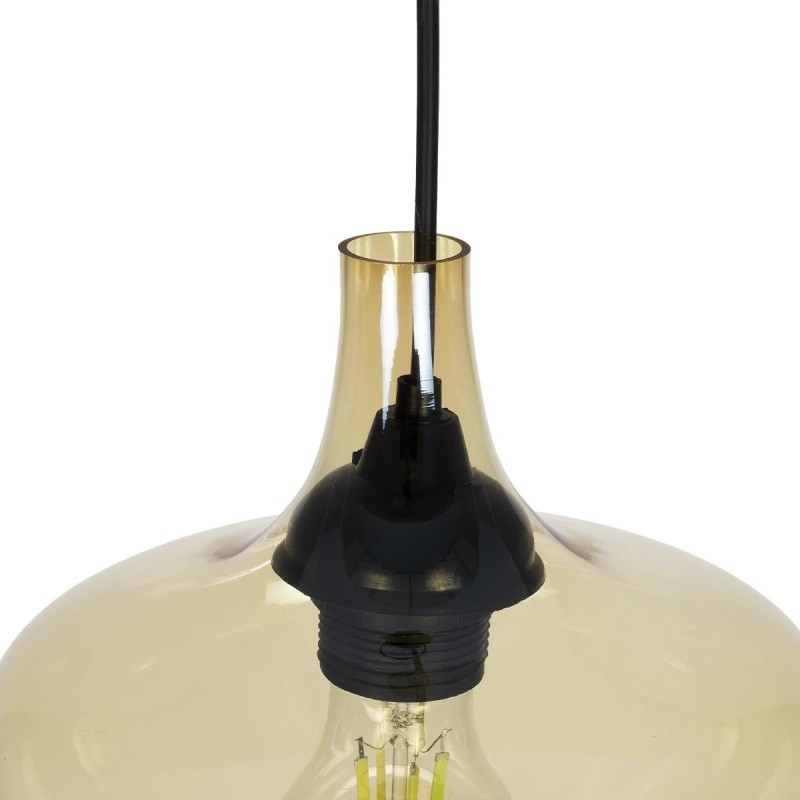 GLOBOSTAR® OVOCE 206-0033 Μοντέρνο Κρεμαστό Φωτιστικό Οροφής με Ντουί 1 x E27 AC 220-240V IP20 - Mελί - Μ20 x Π20 x Υ22cm