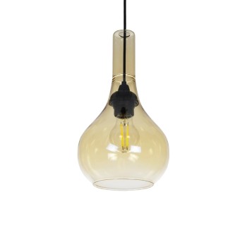 GLOBOSTAR® ΤΟΝΕ 206-0035 Μοντέρνο Κρεμαστό Φωτιστικό Οροφής με Ντουί 1 x E27 AC 220-240V IP20 - Mελί - Μ20 x Π20 x Υ36cm