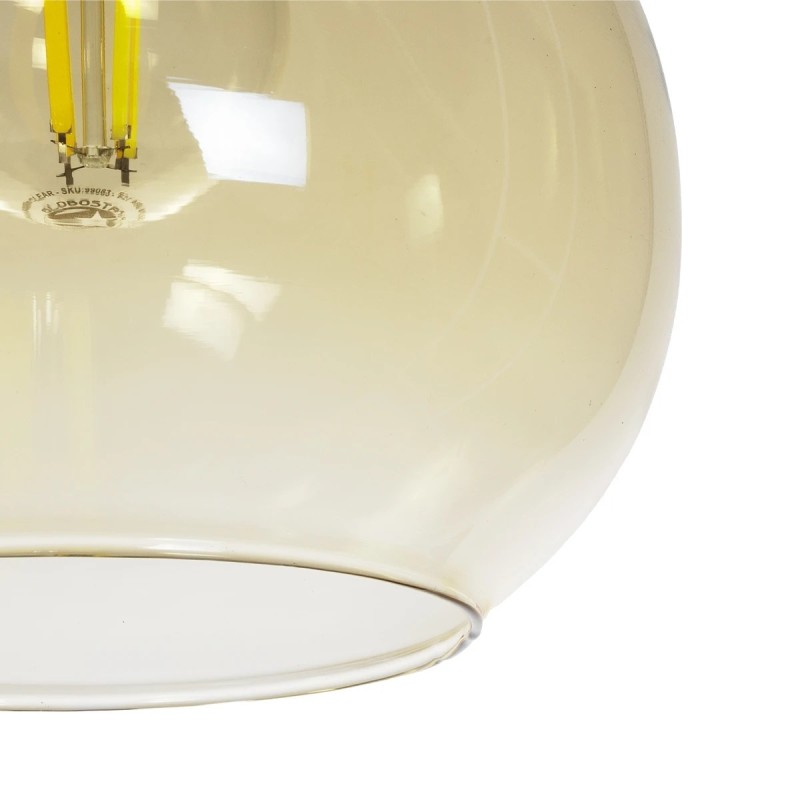 GLOBOSTAR® ΤΟΝΕ 206-0035 Μοντέρνο Κρεμαστό Φωτιστικό Οροφής με Ντουί 1 x E27 AC 220-240V IP20 - Mελί - Μ20 x Π20 x Υ36cm