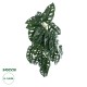 GloboStar® Artificial Garden MONSTERA HANGING PLANT 20608 - Τεχνητό Διακοσμητικό Κρεμαστό Φυτό Μονστέρα Υ45cm