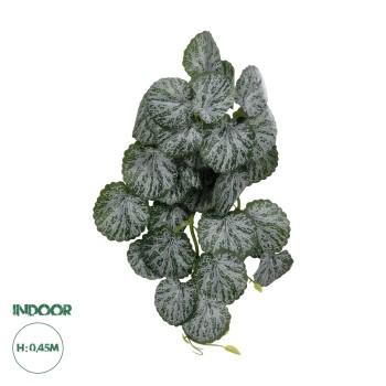 GloboStar® Artificial Garden BEGONIA 20611 Τεχνητό Κρεμαστό Διακοσμητικό Φυτό Βιγόνια Μ30 x Π15 x Y45cm