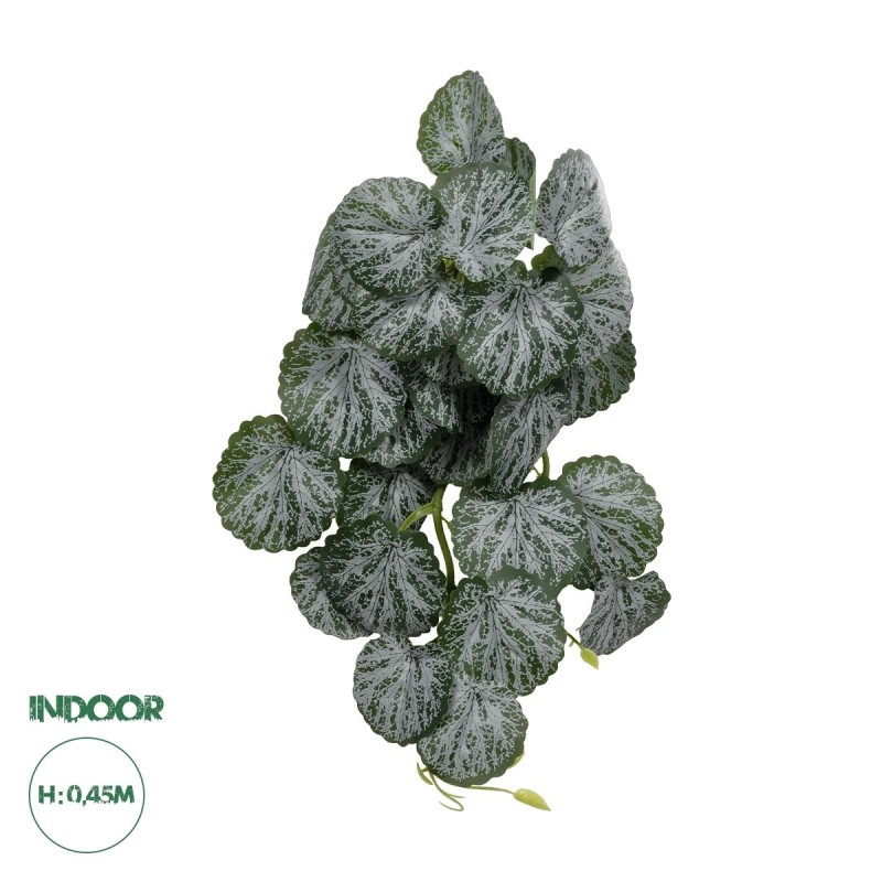 GloboStar® Artificial Garden BEGONIA 20611 Τεχνητό Κρεμαστό Διακοσμητικό Φυτό Βιγόνια Μ30 x Π15 x Y45cm