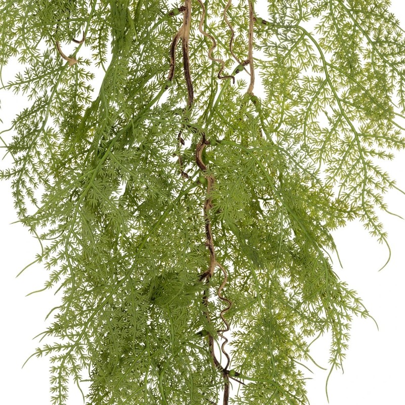 GloboStar® Artificial Garden HANGING FERN 20620 Τεχνητό Διακοσμητικό Κρεμαστό Φυτό Φτέρης Μ32 x Π14 x Υ96cm