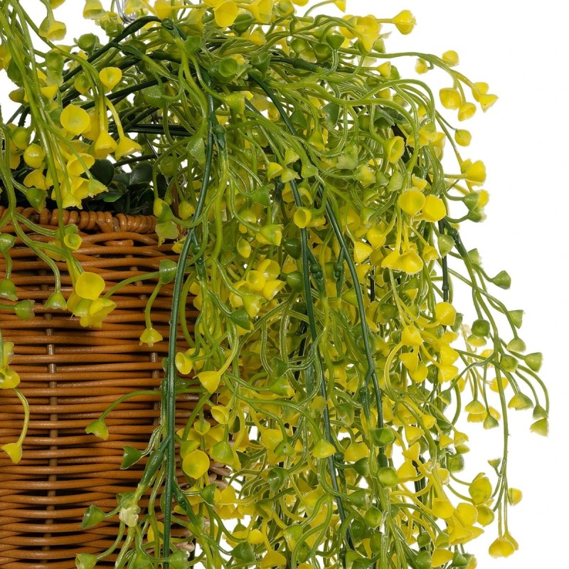 GloboStar® Artificial Garden GOLDEN BELL WILLOW HANGING PLANT 20626 Τεχνητό Κρεμαστό Διακοσμητικό Φυτό Κίτρινη Ιτιά Μ40 x Π40 x Y60cm